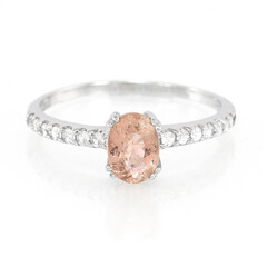 Anillo en plata con Turmalina cuprífera