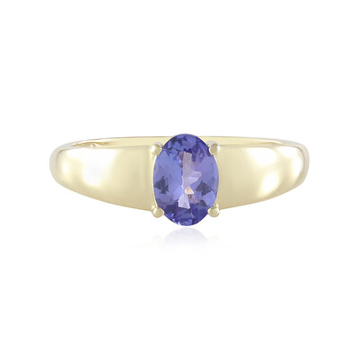 Anillo en oro con Tanzanita