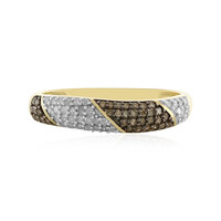 Anillo en oro con Diamante marrón I4