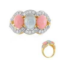 Anillo en plata con Aguamarina