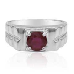 Anillo en plata con Rubí de Madagascar