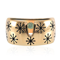 Anillo en plata con Zafiro verde (TPC)