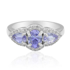 Anillo en plata con Tanzanita