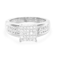 Anillo en plata con Zafiro blanco