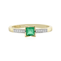 Anillo en oro con Esmeralda de Etiopía