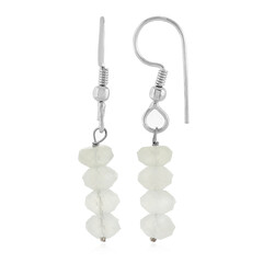 Pendientes en plata con Piedra de luna de Kangeyam