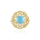 Anillo en plata con Turquesa bella durmiente