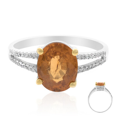Anillo en oro con Granate mandarina (CIRARI)