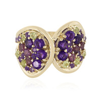 Anillo en oro con Amatista de Zambia (Adela Gold)
