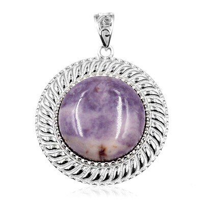 Colgante en plata con Ópallo fluorita