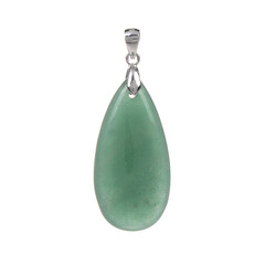 Colgante en plata con Aventurina verde