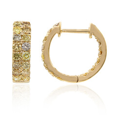 Pendientes en oro con Diamante fancy SI2 (CIRARI)