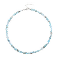 Collar en plata con Larimar