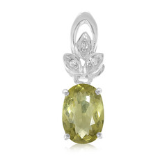 Colgante en plata con Turmalina cuprífera