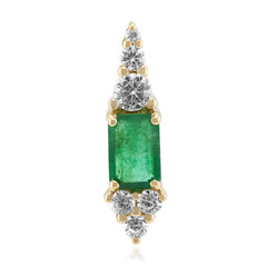 Colgante en oro con Esmeralda de Zambia