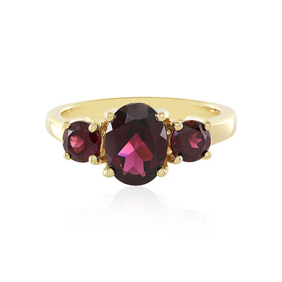 Anillo en plata con Rodolita frambuesa