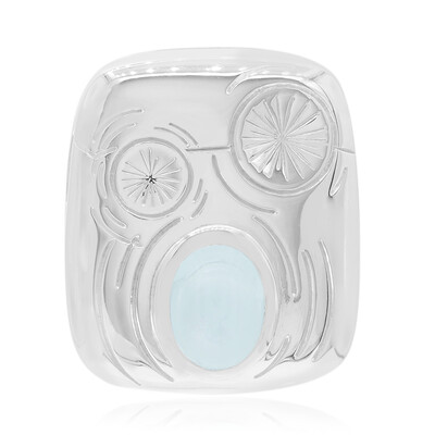 Colgante en plata con Topacio azul cielo (MONOSONO COLLECTION)