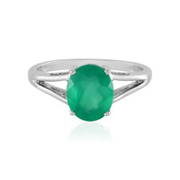 Anillo en plata con Ónix verde