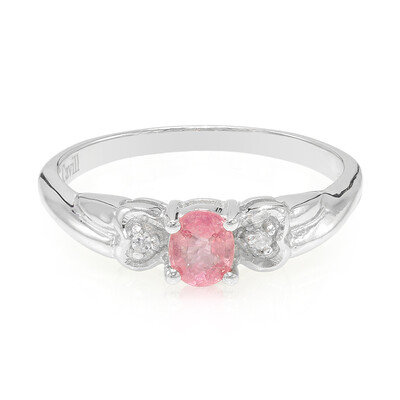 Anillo en plata con Zafiro Padparadscha