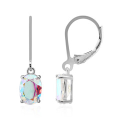 Pendientes en plata con Cuarzo Rayo de luna