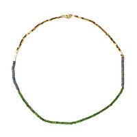 Collar en plata con Diópsido de Rusia
