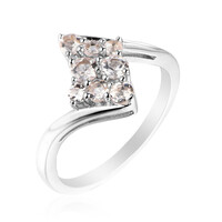 Anillo en plata con Morganita