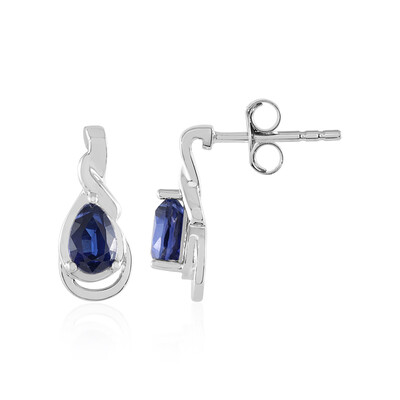 Pendientes en plata con Cianita