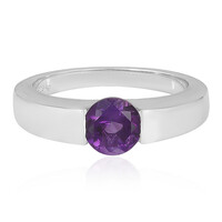 Anillo en plata con Amatista
