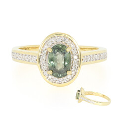 Anillo en oro con Zafiro no calentado (AMAYANI)