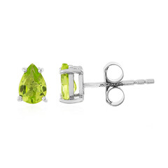 Pendientes en plata con Peridoto de Jilin