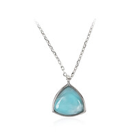Collar en plata con Larimar