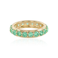 Anillo en oro con Esmeralda de Rusia