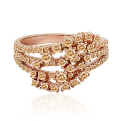 Anillo en oro con Diamante rosa de Francia de Argyle SI1