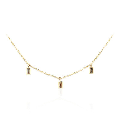 Collar en oro con Diamante champán SI2 (de Melo)