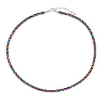 Collar en plata con Hematita mística
