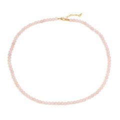 Collar en plata con Cuarzo rosa