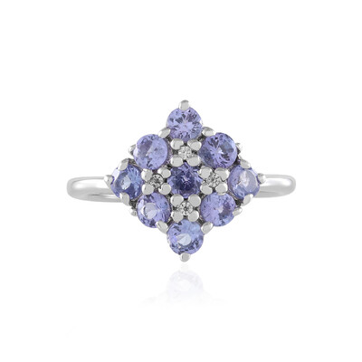 Anillo en plata con Tanzanita