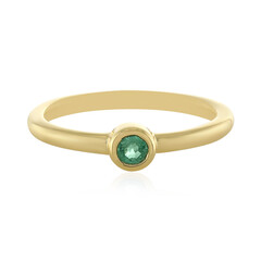 Anillo en plata con Esmeralda de Rusia