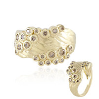 Anillo en oro con Diamante champán I2 (de Melo)