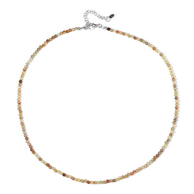 Collar en plata con Zircón amarillo canario