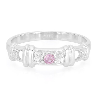 Anillo en plata con Zafiro de Ceilán púrpura no calentado