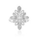 Anillo en plata con Zafiro blanco