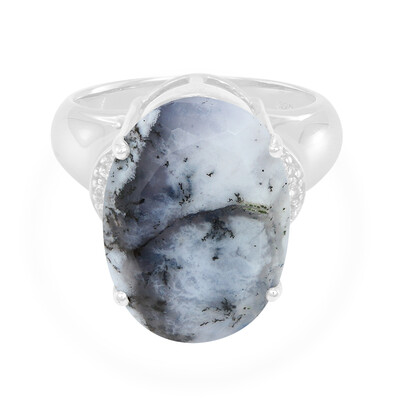 Anillo en plata con Ágata dendrítica