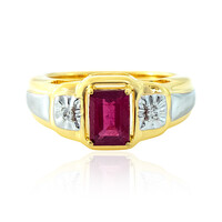 Anillo en plata con Rubí de Madagascar