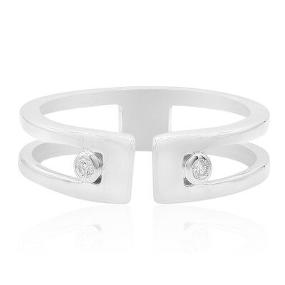 Anillo en plata con Diamante I1 (G) (Annette)