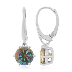 Pendientes en plata con Cuarzo aurora boreal