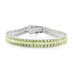 Brazalete en plata con Peridoto