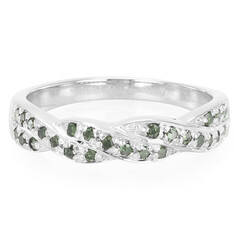 Anillo en plata con Diamante fantasía