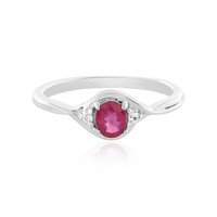 Anillo en plata con Rubí de Bemainty