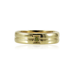 Anillo en plata con Diamante amarillo I1